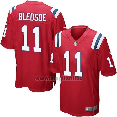 Maglia NFL Game New England Patriots Bledsoe Rosso